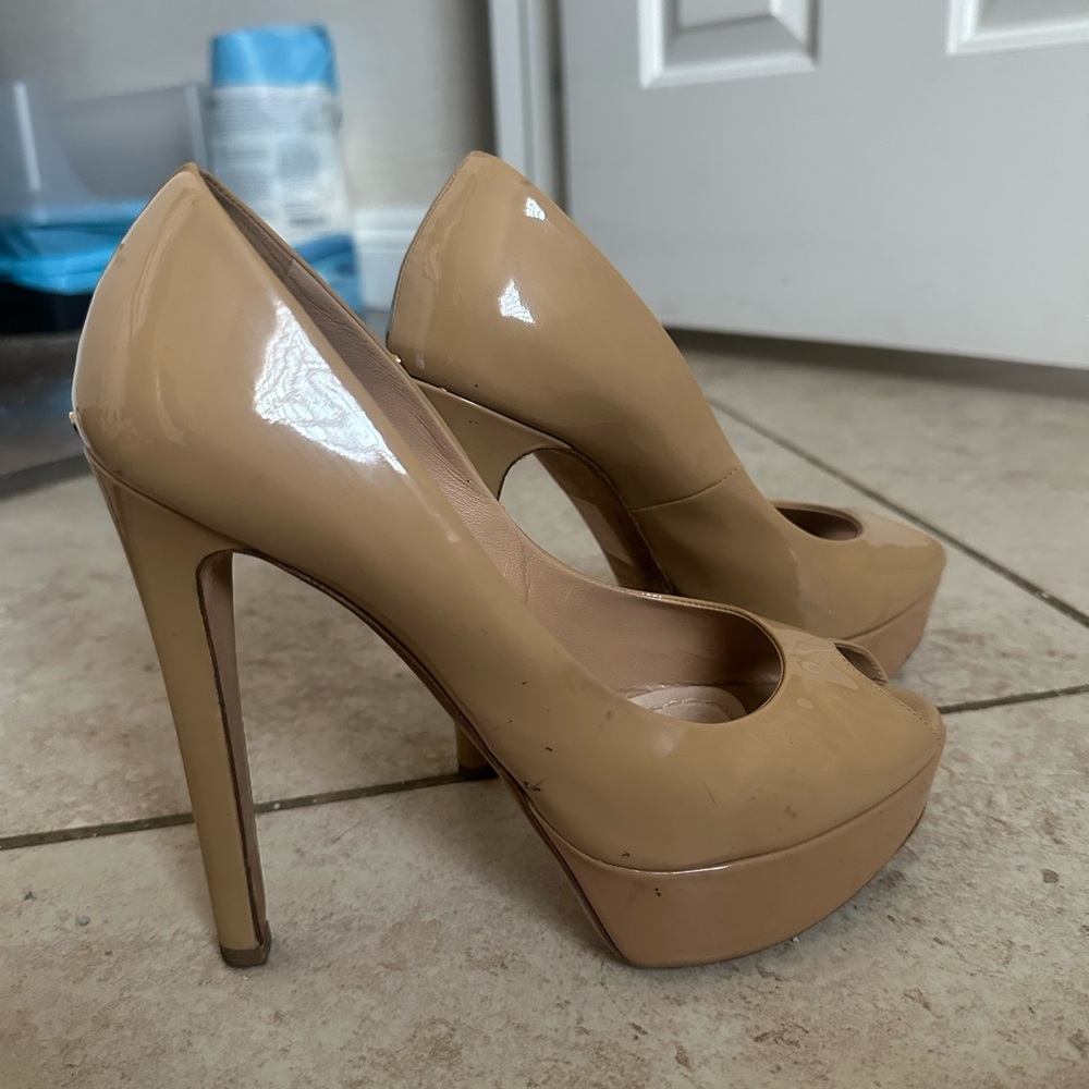 Dior Nude Platform Heels